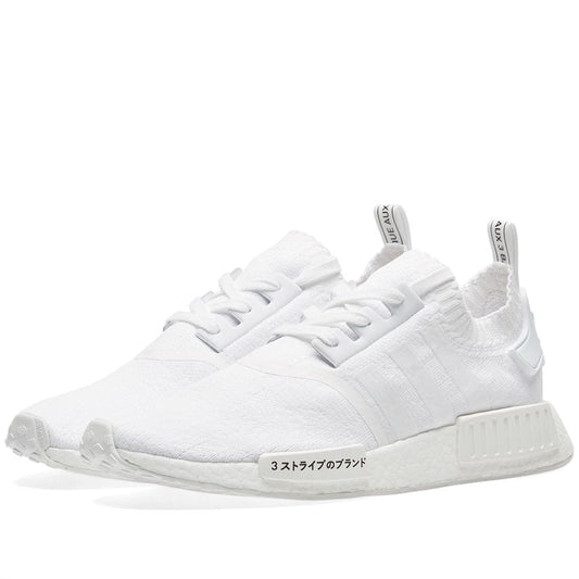 adidas NMD_R1 Primeknit Footwear White Japan Pack — UK 3.5 | EU 36 | US 4 — Side View