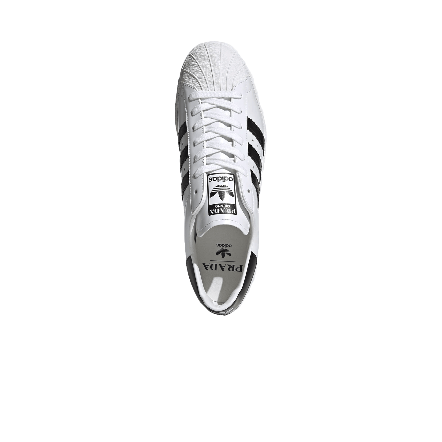 Prada x Superstar 'White Black' — UK 3.5 | EU 36 | US 4 — Back View
