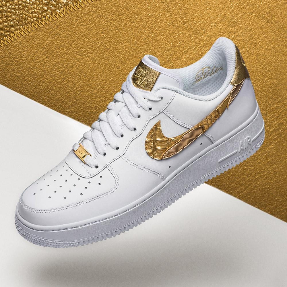 Nike Air Force 1 07 CR7 Golden Patchwork — UK 3 | EU 35.5 | US 3.5 — Lifestyle View