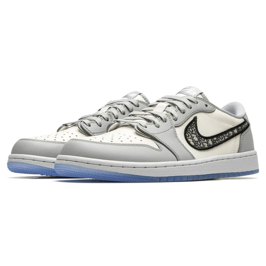 Dior x Air Jordan 1 Low — UK 3 | EU 35.5 | US 3.5 — Side View