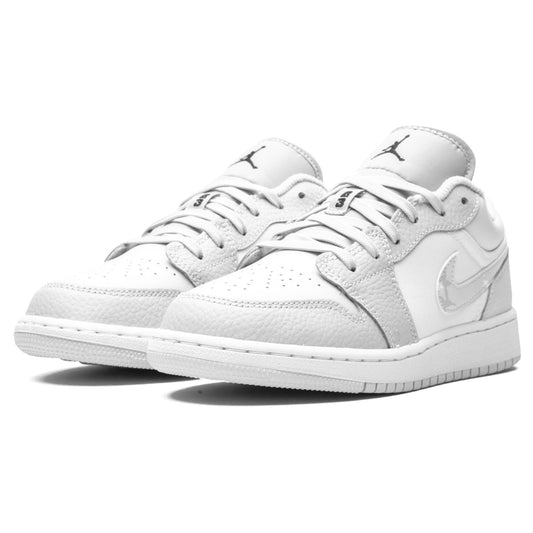 Air Jordan 1 Low SE GS 'White Camo' — UK 13.5 | EU 32 | US 1Y — Side View
