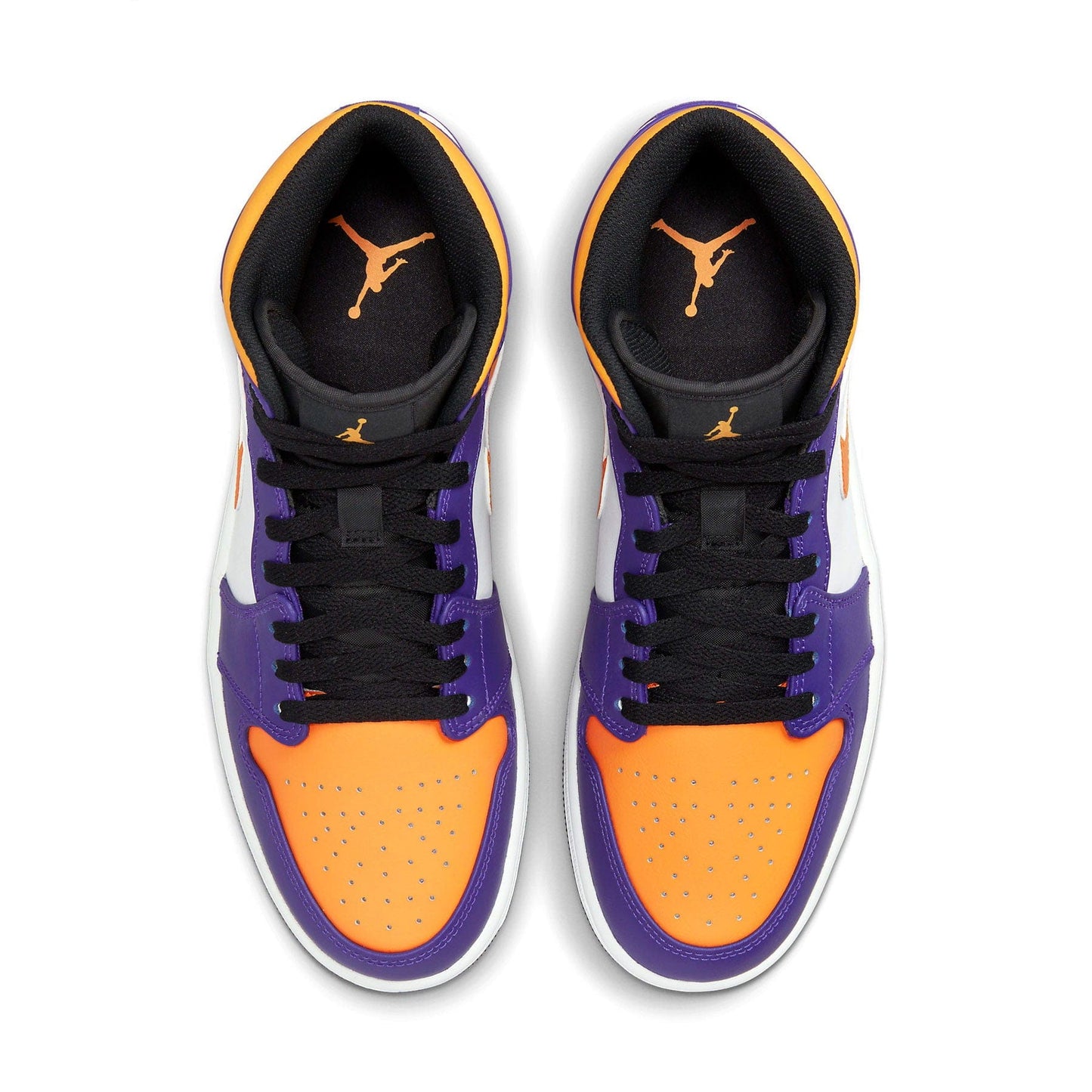 Air Jordan 1 Mid 'Lakers' — UK 3 | EU 35.5 | US 3.5 — Detail View