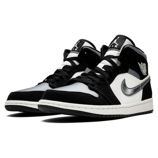 Air Jordan 1 Mid SE 'Satin Smoke Grey' — UK 3 | EU 35.5 | US 3.5 — Side View