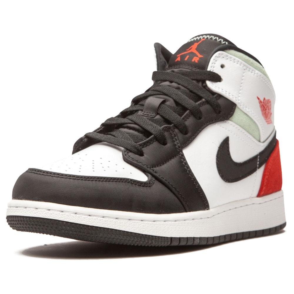 Air Jordan 1 Mid GS 'Red Mint' — UK 13.5 | EU 32 | US 1Y — Detail View