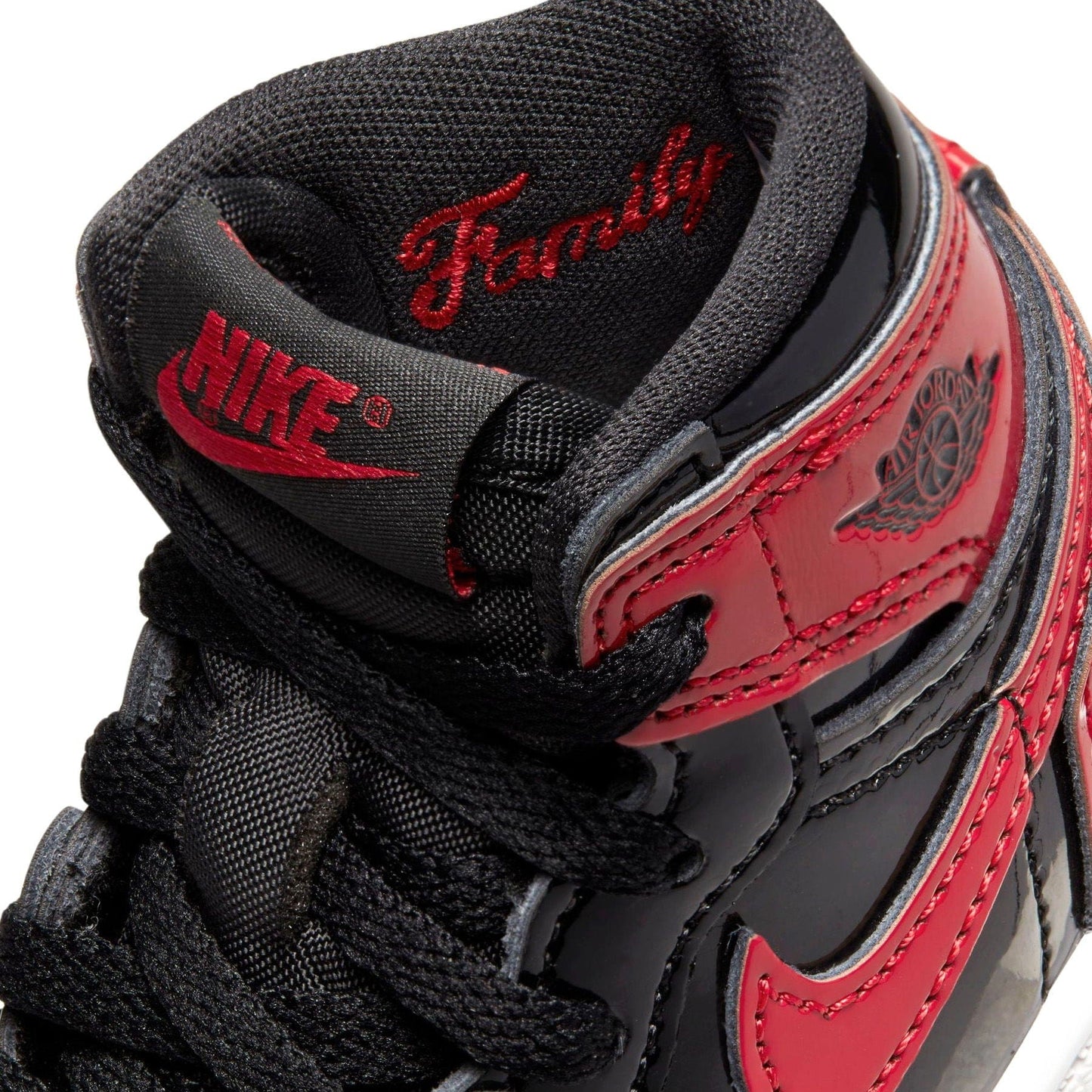 Air Jordan 1 Retro High OG TD 'Patent Bred' — UK 0C | EU 15 | US 0C — Lifestyle View