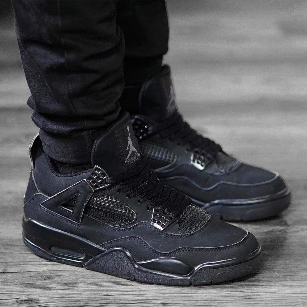 Air Jordan 4 Retro 'Black Cat' 2020 — UK 3 | EU 35.5 | US 3.5 — Lifestyle View