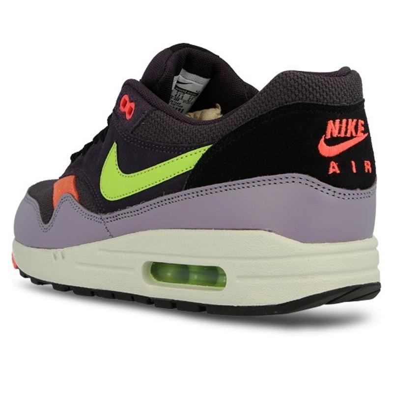 Nike Air Max 1 Essential 'Cave Purple-Force Green - Purple Steel' — UK 3 | EU 35.5 | US 3.5 — Back View