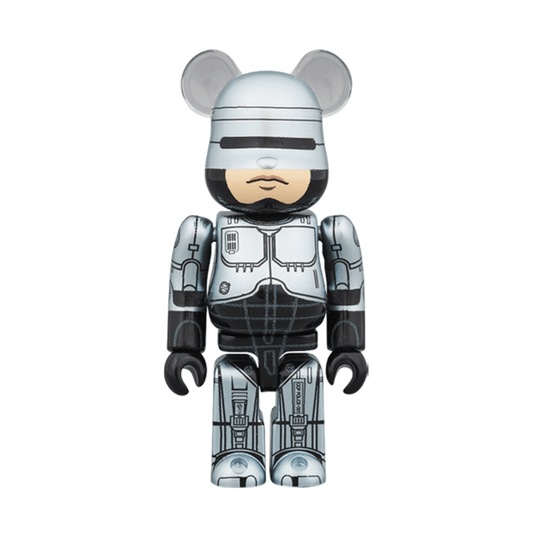 Bearbrick Robocop 100% & 400% Set 'Silver' — Side View