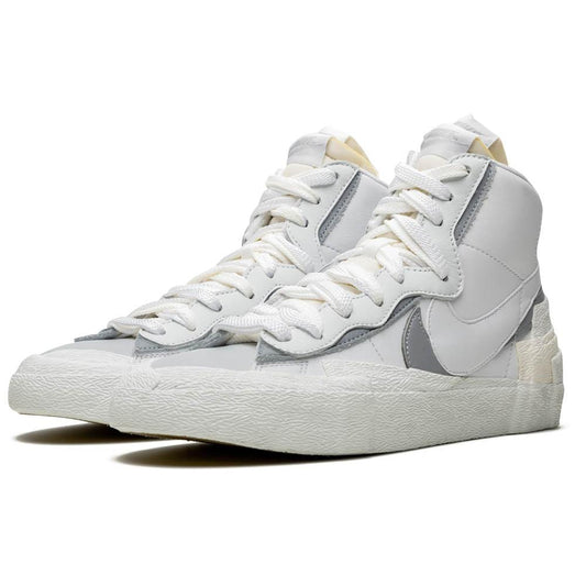 Sacai x Nike Blazer Mid 'White Grey' — UK 3 | EU 35.5 | US 3.5 — Side View