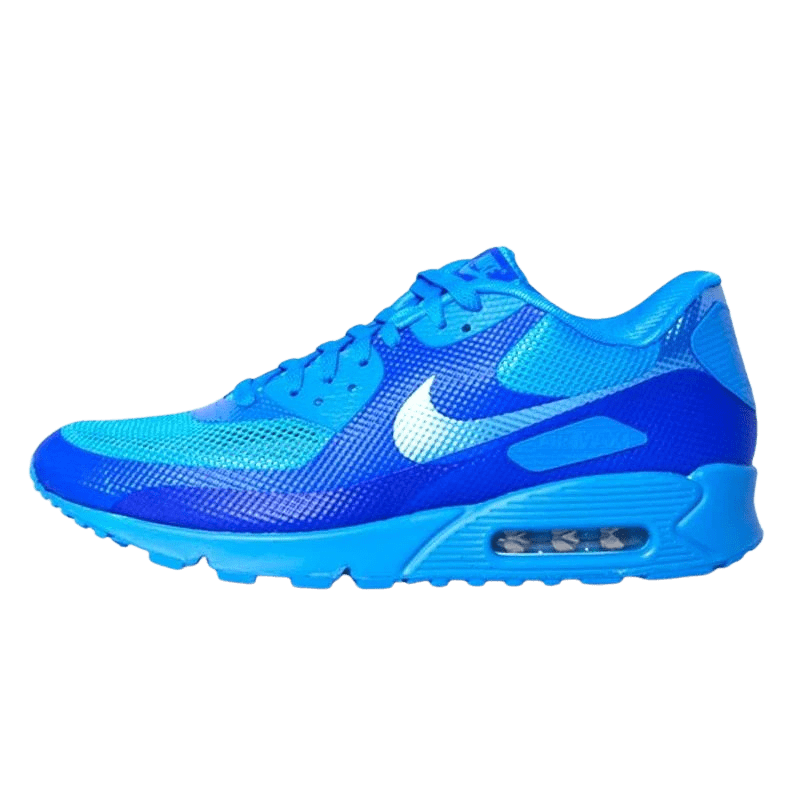 Nike Air Max 90 Hyperfuse "Blue Glow" — UK 3 | EU 35.5 | US 3.5 — Front View