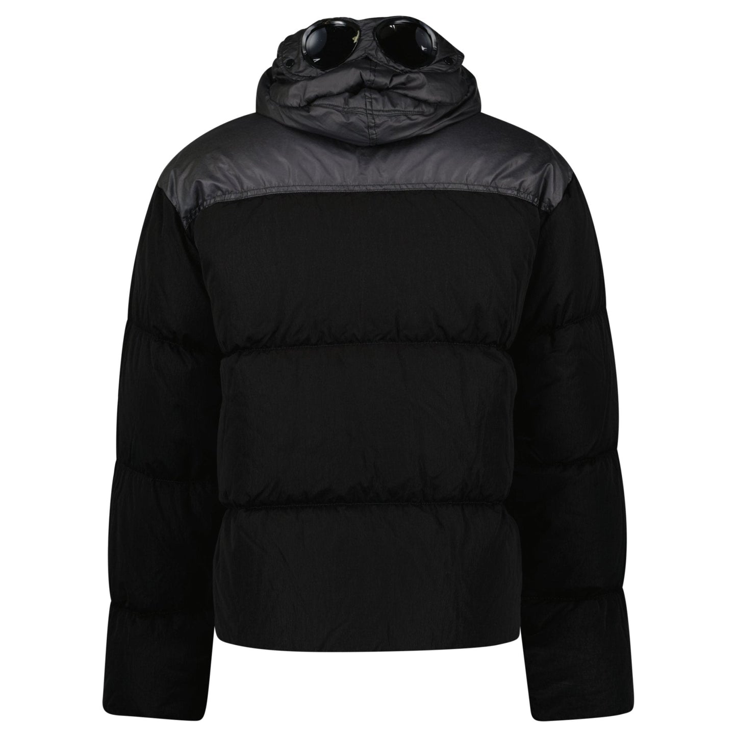 CP Company Eco Chrome R Mixed Goggle Down Jacket Black — M — Detail View
