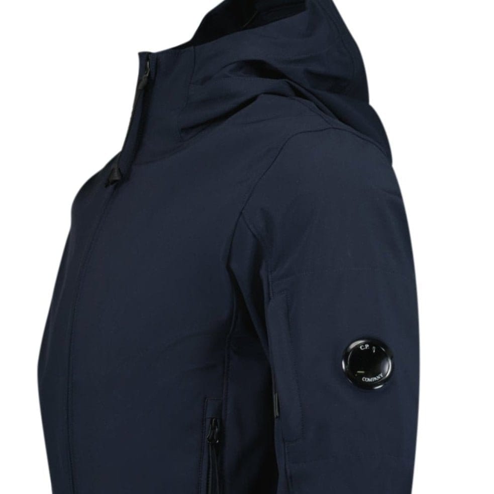 CP Company Softshell Arm Lens Jacket Navy — M — Back View