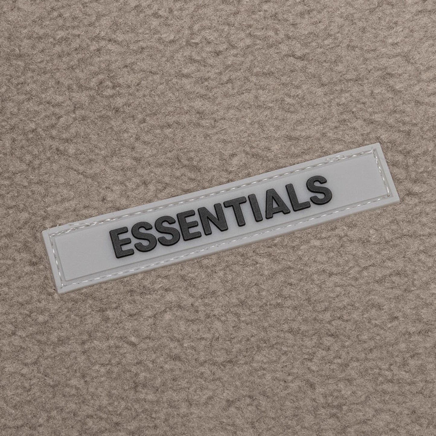 FEAR OF GOD ESSENTIALS Polar Fleece Hoodie Taupe — XXS — Lifestyle View