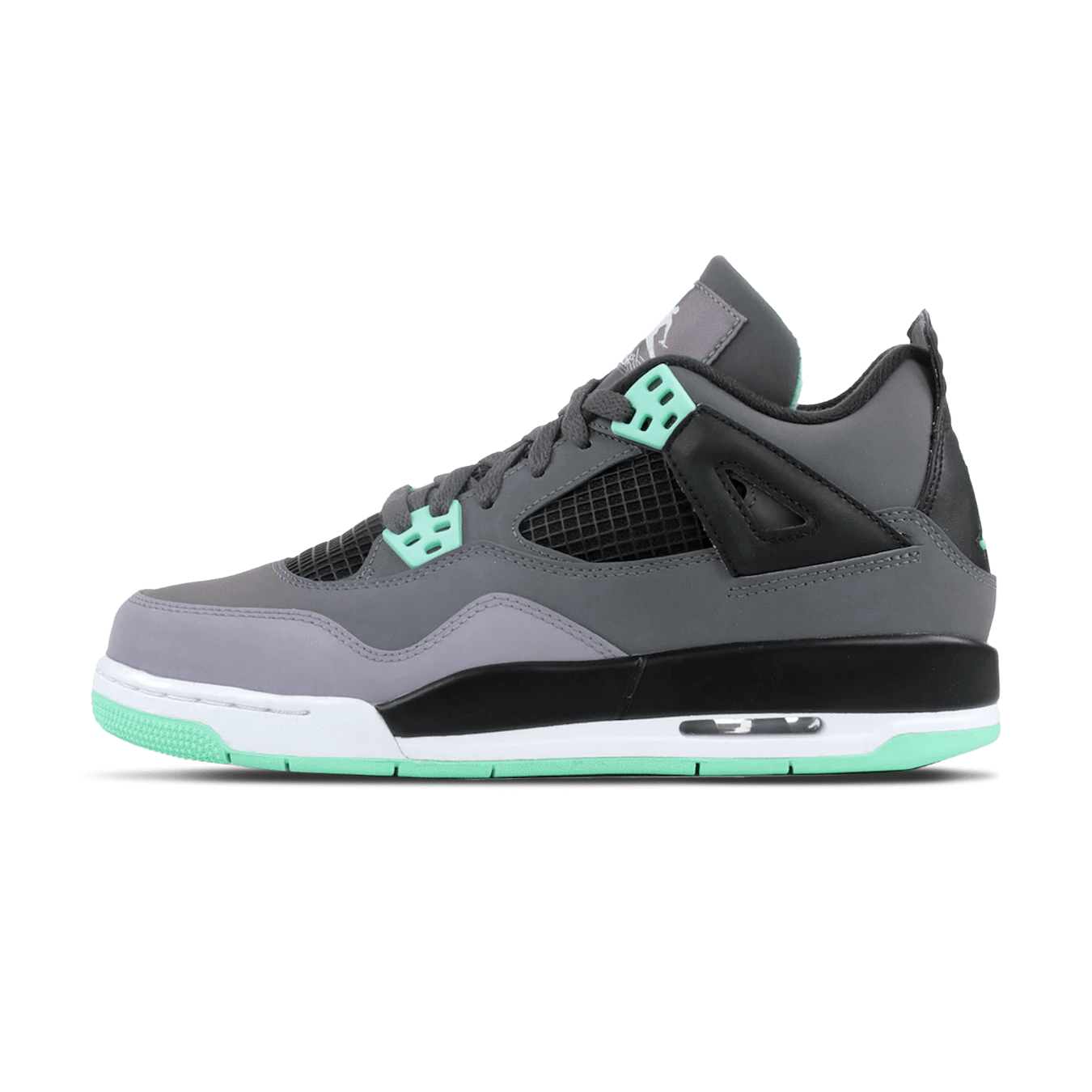 Air Jordan 4 Retro GS 'Green Glow' — UK 13.5 | EU 32 | US 1Y — Front View