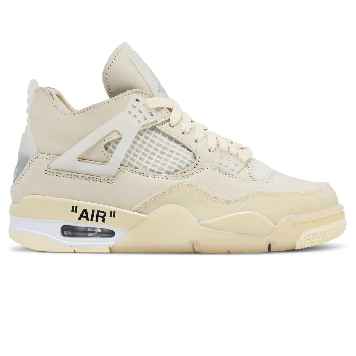 Off-White x Air Jordan 4 SP 'Sail' W — 6 UK — Detail View