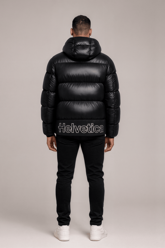 Helvetica Mountain Pioneers PINTO2 Hooded Down Jacket — S — Side View