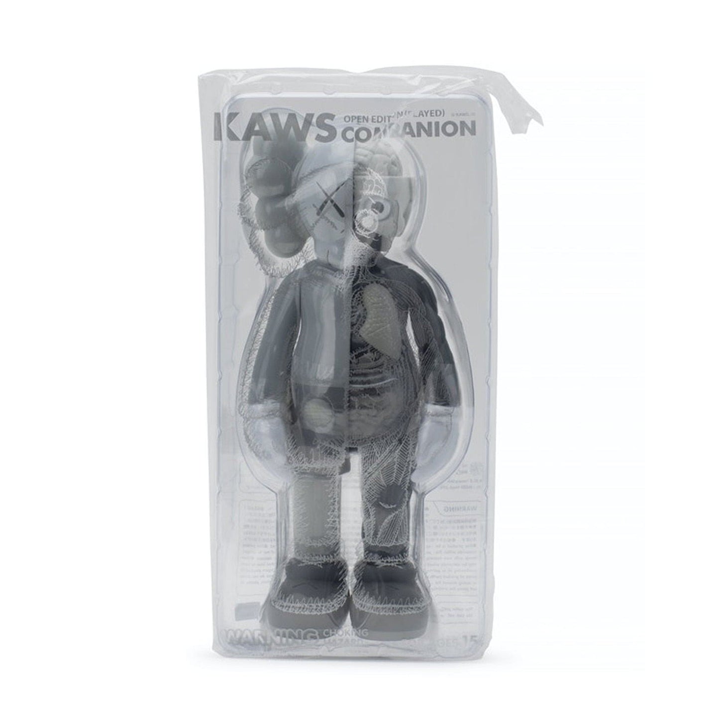 KAWS Companion Flayed Open Edition Vinyl Figure 'Grey' — Side View
