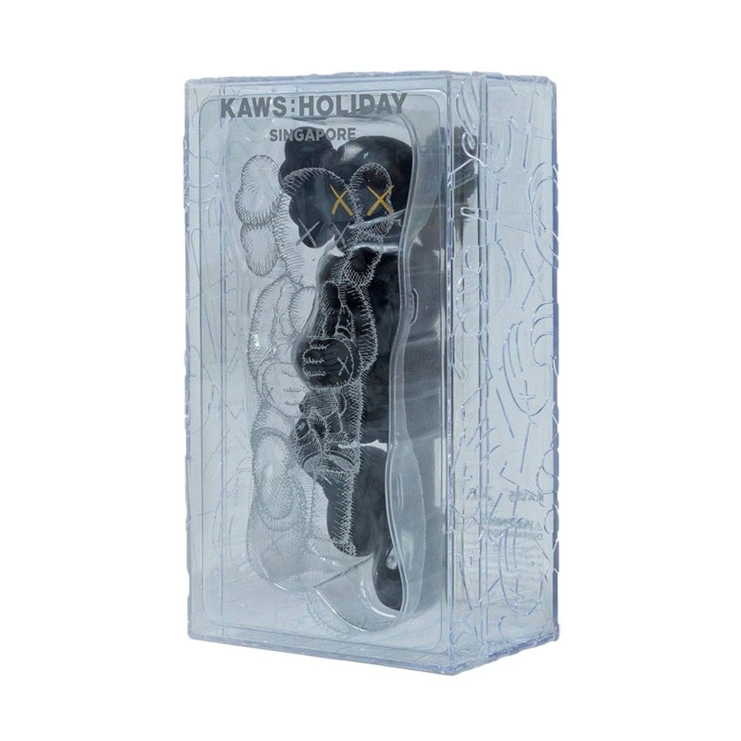 KAWS HOLIDAY SINGAPORE Figure Black — Back View