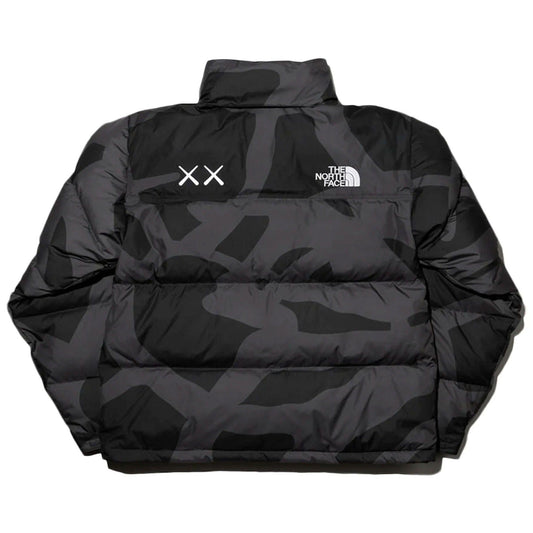The North Face x KAWS Retro 1996 Nuptse Jacket 'Black' — XXS — Side View