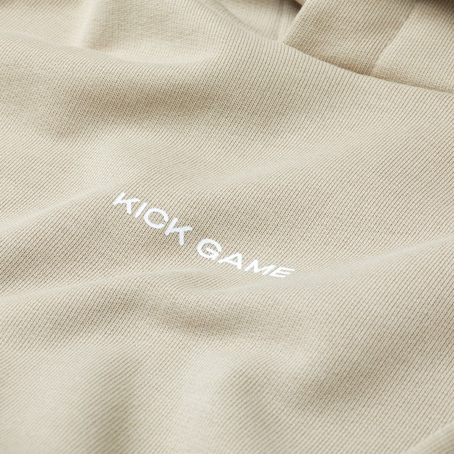 Kick Game Logo Hoodie 'Feather Grey' — XXS — Back View