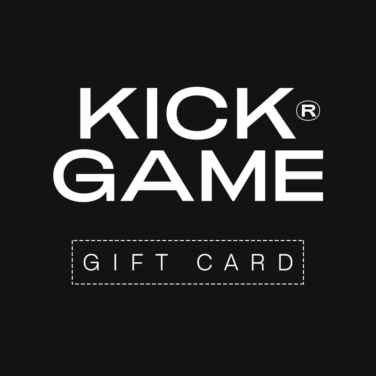 Kick Game Gift Card — £10.00 — Front View