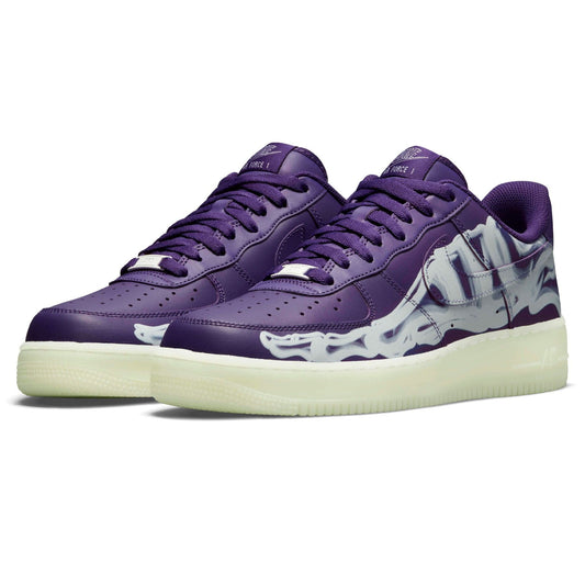 Nike Air Force 1 Low 'Purple Skeleton' — UK 3 | EU 35.5 | US 3.5 — Side View