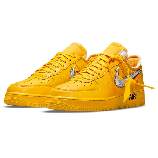 Off-White x Nike Air Force 1 Low 'Lemonade' — UK 3 | EU 35.5 | US 3.5 — Side View