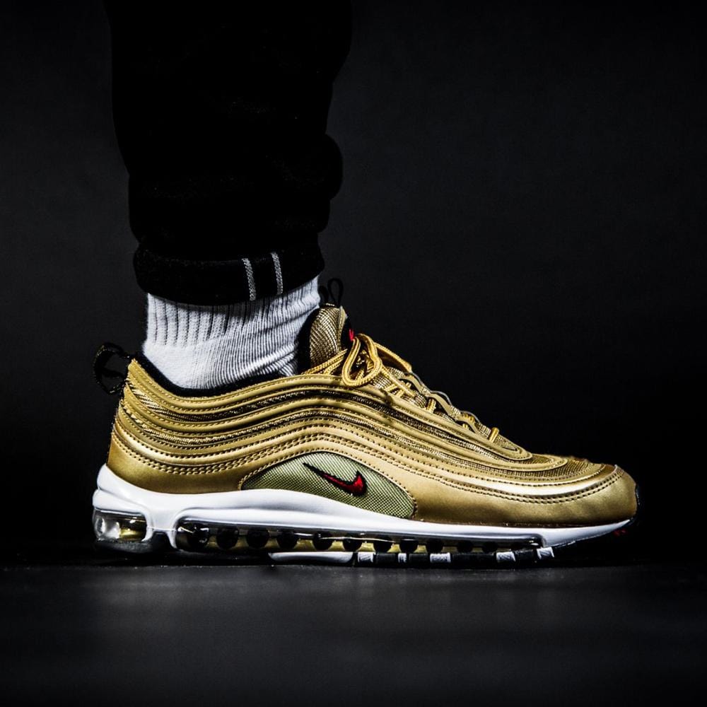 Nike Air Max 97 OG QS Metallic Gold — UK 3 | EU 35.5 | US 3.5 — Alternate View 8