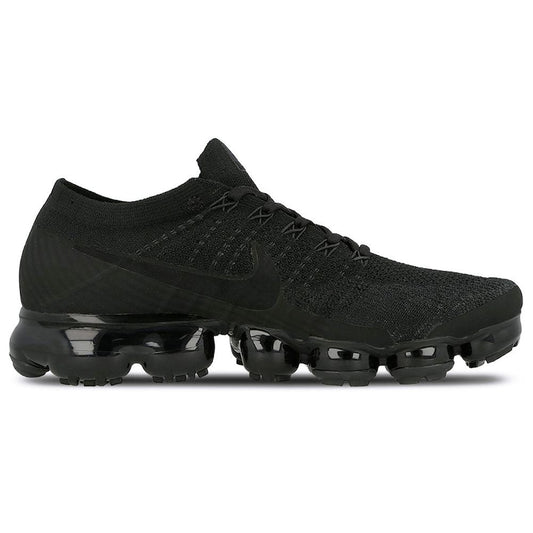 Nike Air Vapormax Flyknit Triple Black 2.0 — UK 3 | EU 35.5 | US 3.5 — Side View