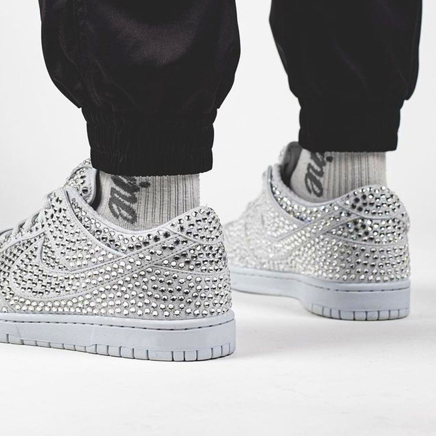 Cactus Plant Flea Market x Swarovski x Dunk Low 'Pure Platinum' — UK 3 | EU 35.5 | US 3.5 — Alternate View 8