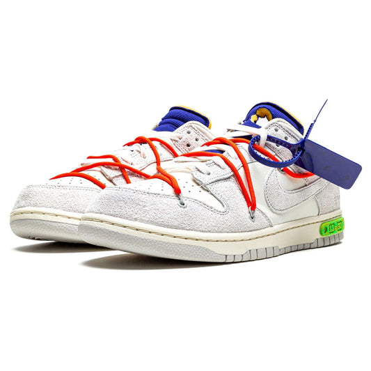 Off-White x Nike Dunk Low 'Lot 13 of 50' — UK 3 | EU 35.5 | US 3.5 — Side View