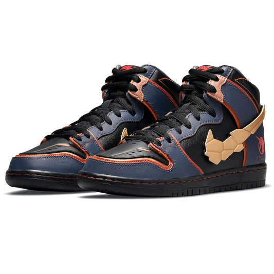 Gundam x Nike Dunk High SB 'Project Unicorn - Banshee Norn' — UK 3 | EU 35.5 | US 3.5 — Side View