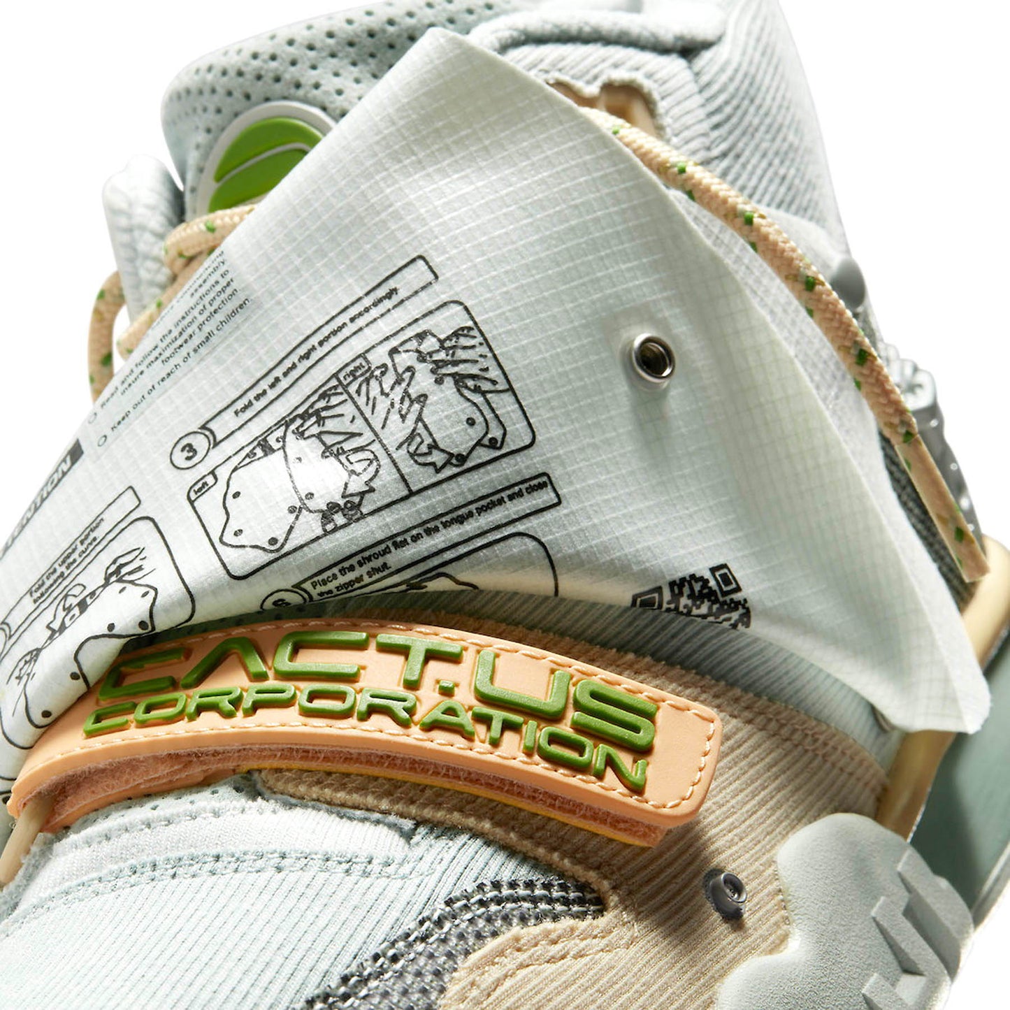 Travis Scott x Nike Air Trainer 1 SP 'Grey Haze' — UK 3 | EU 35.5 | US 3.5 — Alternate View 9