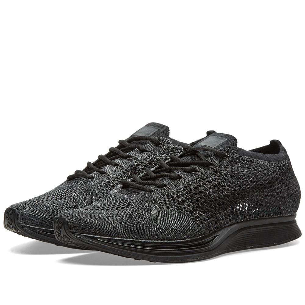 Nike Flyknit Racer Triple Black — UK 3 | EU 35.5 | US 3.5 — Alternate View 8