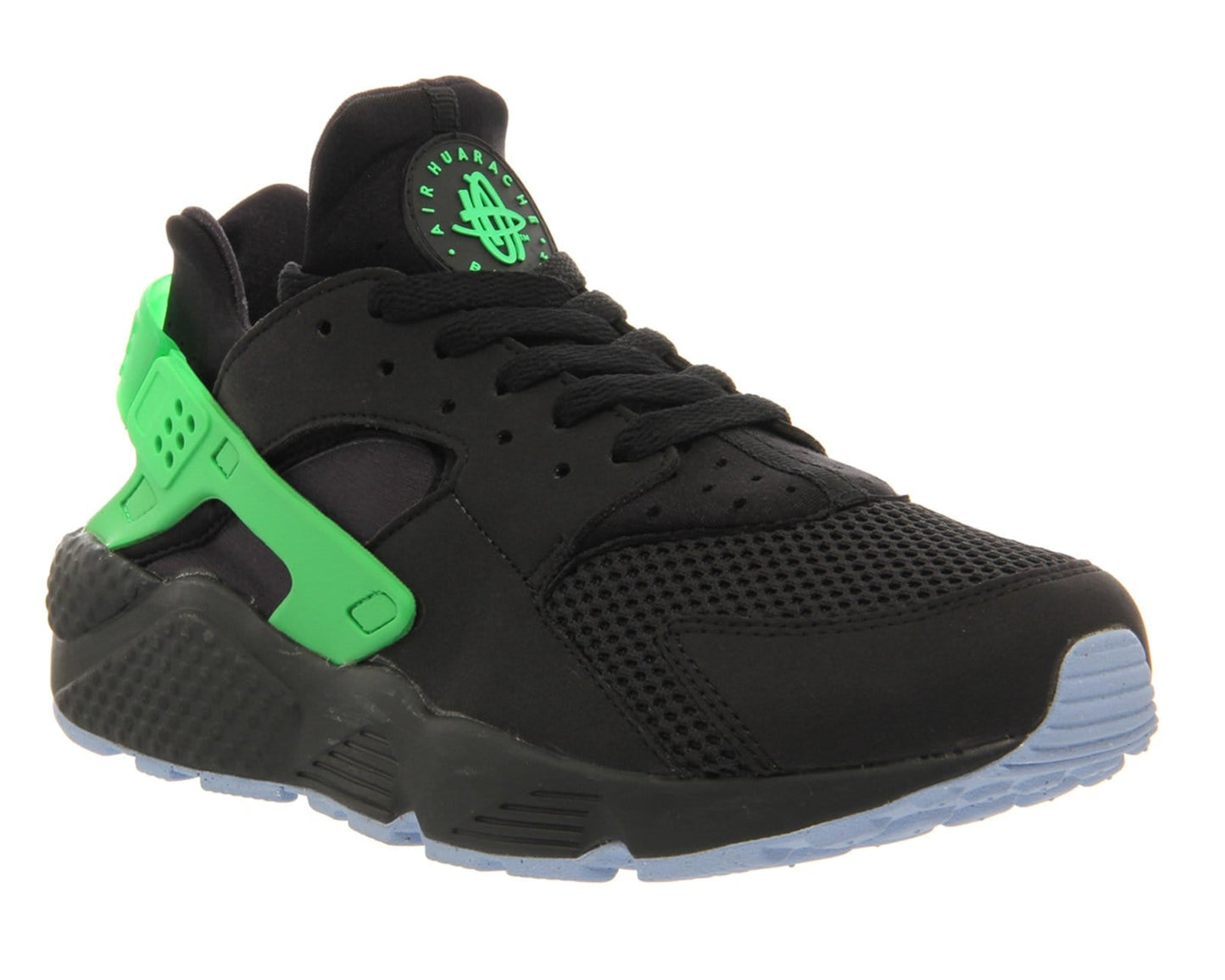 Nike Air Huarache Black Poison Green FB — UK 3 | EU 35.5 | US 3.5 — Alternate View 7
