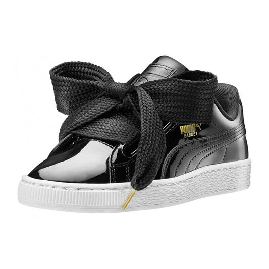 Puma Basket Heart 'Black' — UK 3 | EU 35.5 | US 5.5 — Side View