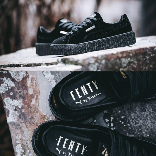 PUMA X FENTY CREEPER VELVET Black — UK 3 | EU 35.5 | US 5.5 — Side View