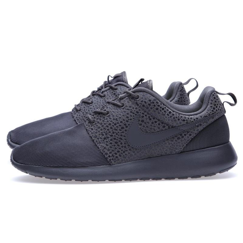 Nike Roshe Run Premium Safari (Black) — UK 3 | EU 35.5 | US 3.5 — Front View