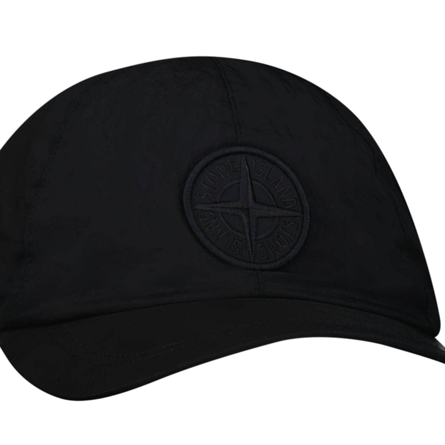 Stone Island Compass Baseball Cap in Black — L — Side View