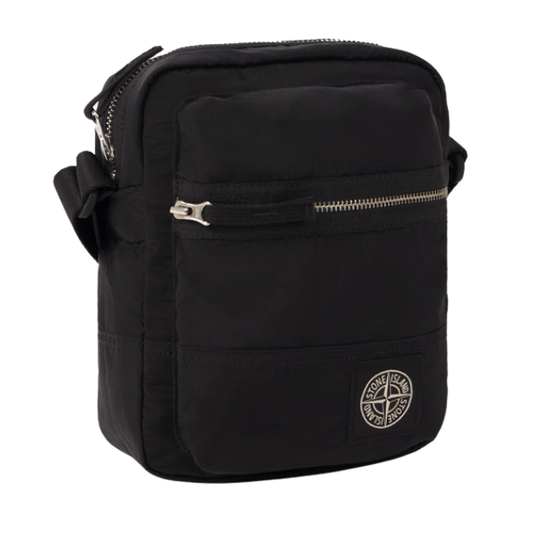 Stone Island Nylon Metal Pouch Bag in Black — Side View