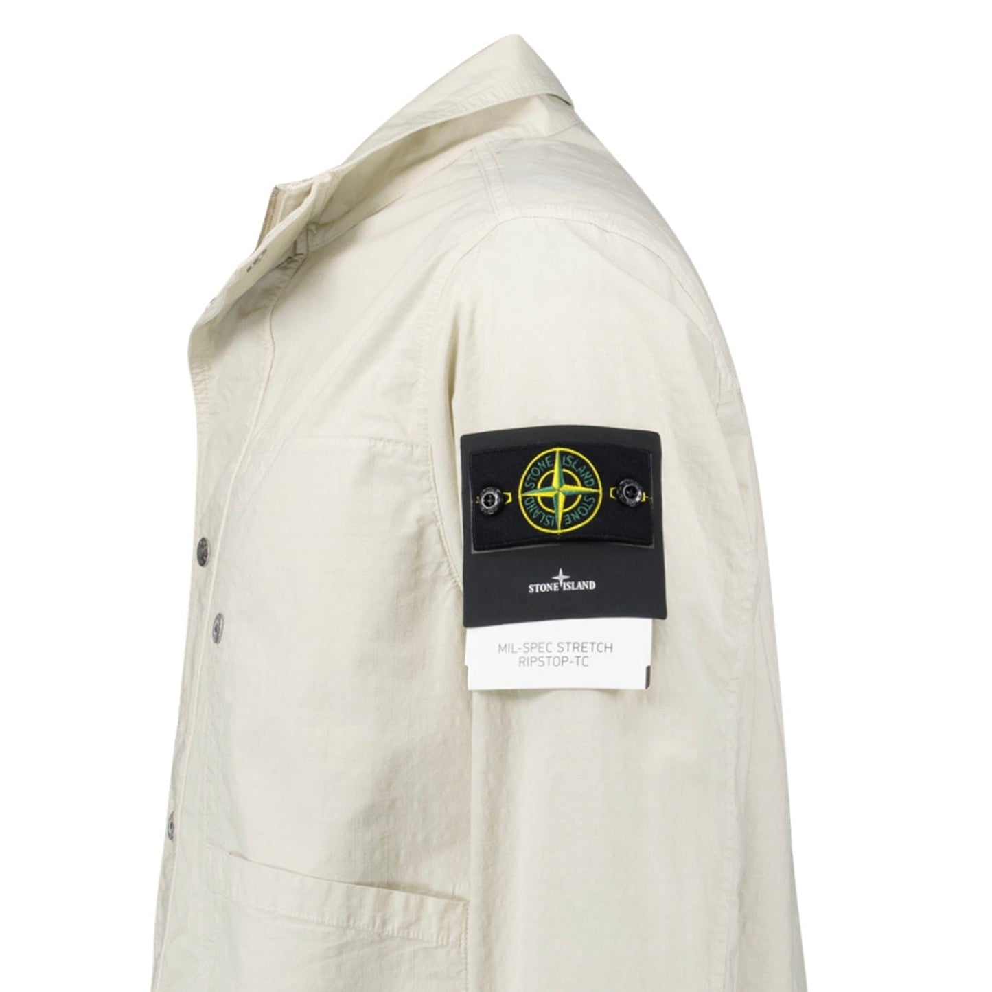 Stone Island Sand Mil-Spec Stretch Ripstop-TC Jacket — S — Top View