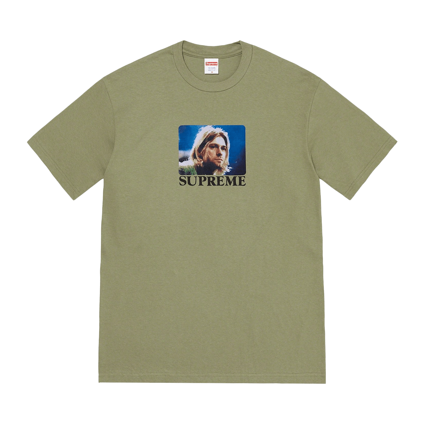 Supreme Kurt Cobain Tee 'Light Olive' — XXS — Front View