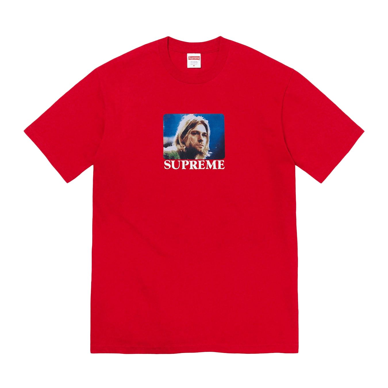 Supreme Kurt Cobain Tee 'Red' — XXS — Front View