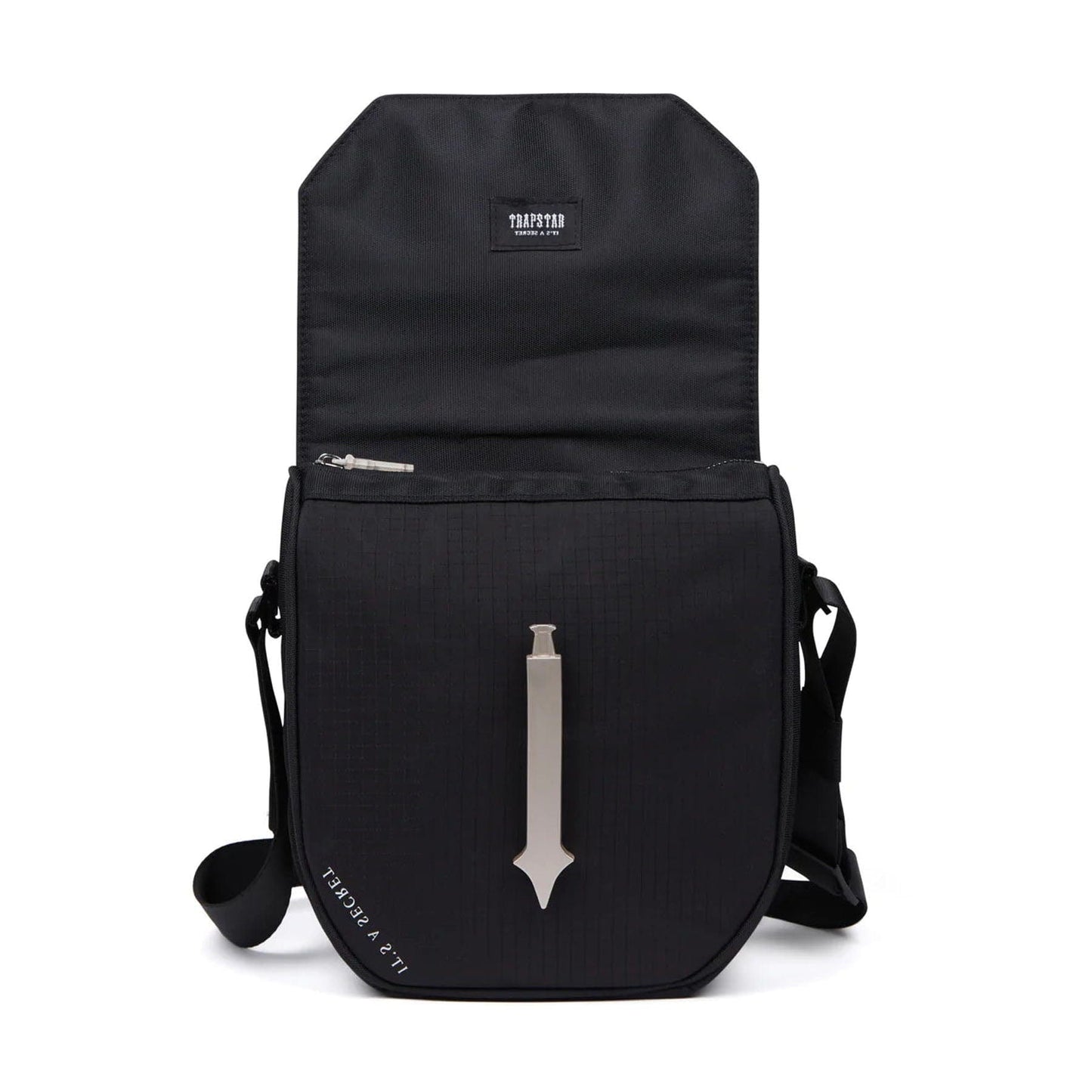 Trapstar Cobra T Bag - Black/Silver — Back View
