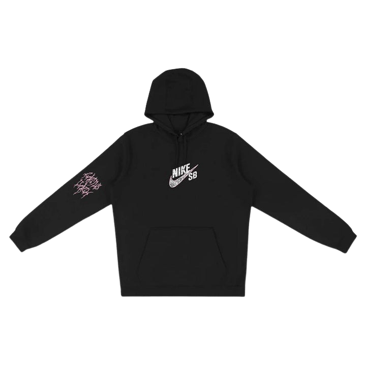 Travis Scott Cactus Jack For Nike SB Hoodie Black — XXS — Front View