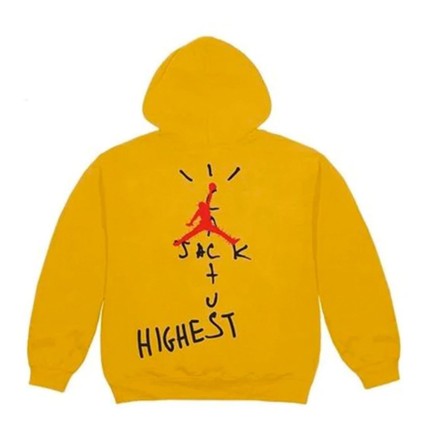 Travis Scott Jordan Cactus Jack Highest Hoodie Gold — XXS — Side View