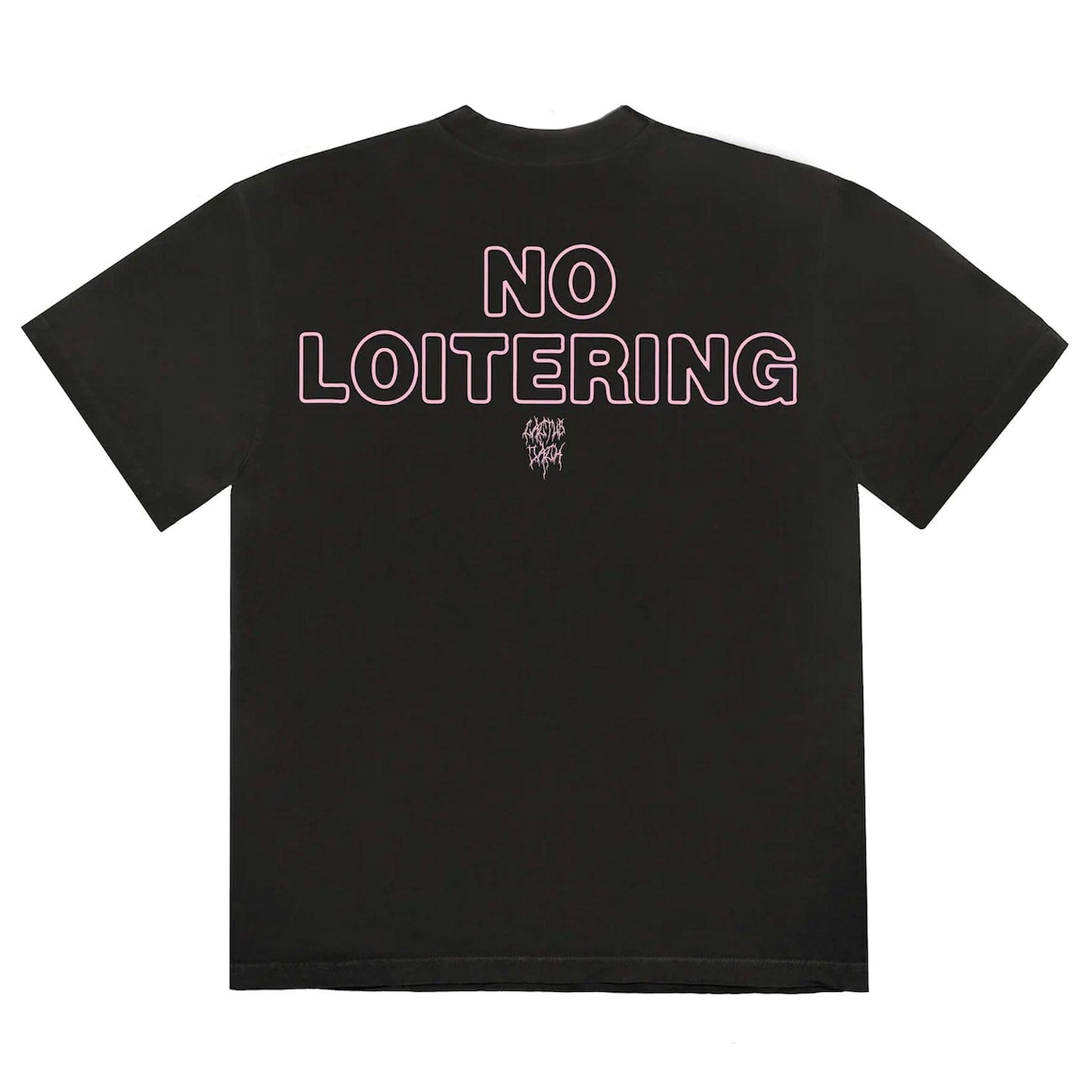 Cactus Jack by Travis Scott No Loitering T-Shirt 'Black' — XXS — Side View