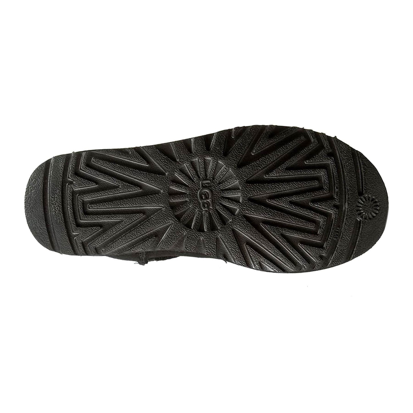 UGG Classic Mini II Boot Black (Wmns) — UK 1 — Back View