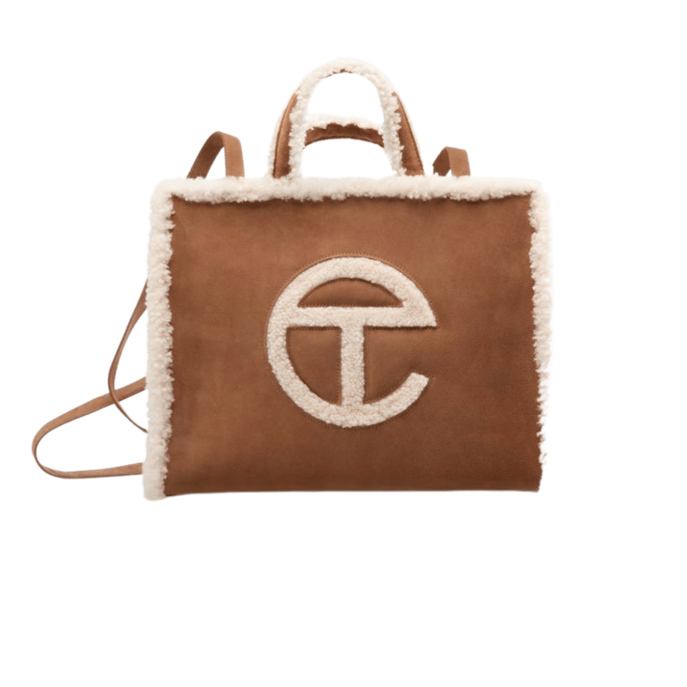 Telfar x UGG Shopping Bag 'Medium Chestnut' — Front View