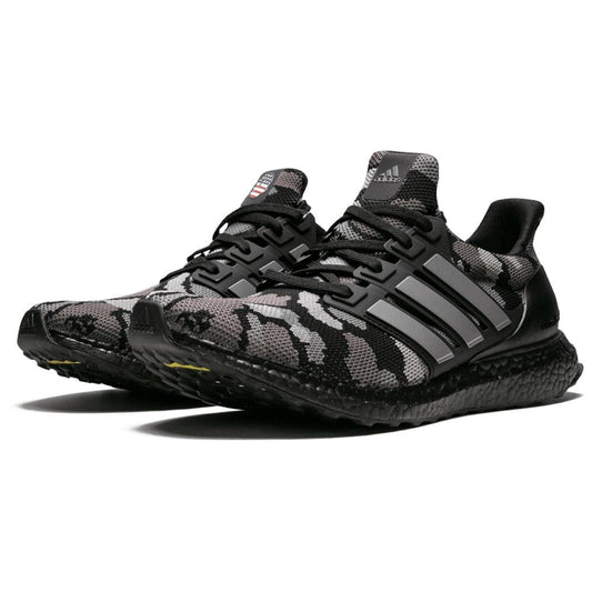 BAPE x adidas Ultra Boost Black Camo — UK 3.5 | EU 36 | US 4 — Side View